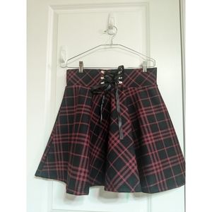 Red and Black skater skirt